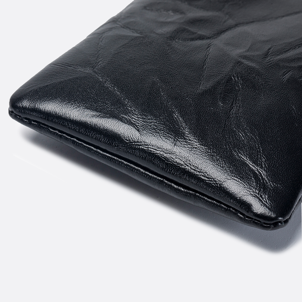 Genuine cowhide leather spectacle glasses pouch