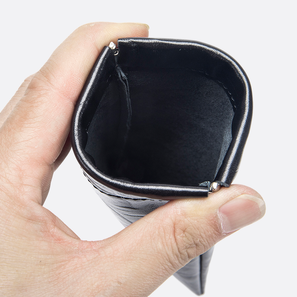 Genuine cowhide leather spectacle glasses pouch