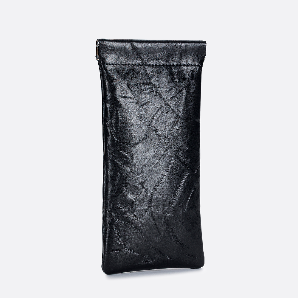 Genuine cowhide leather spectacle glasses pouch