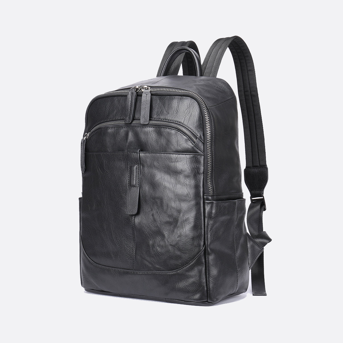 Snap V2 design genuine cowhide leather backpack