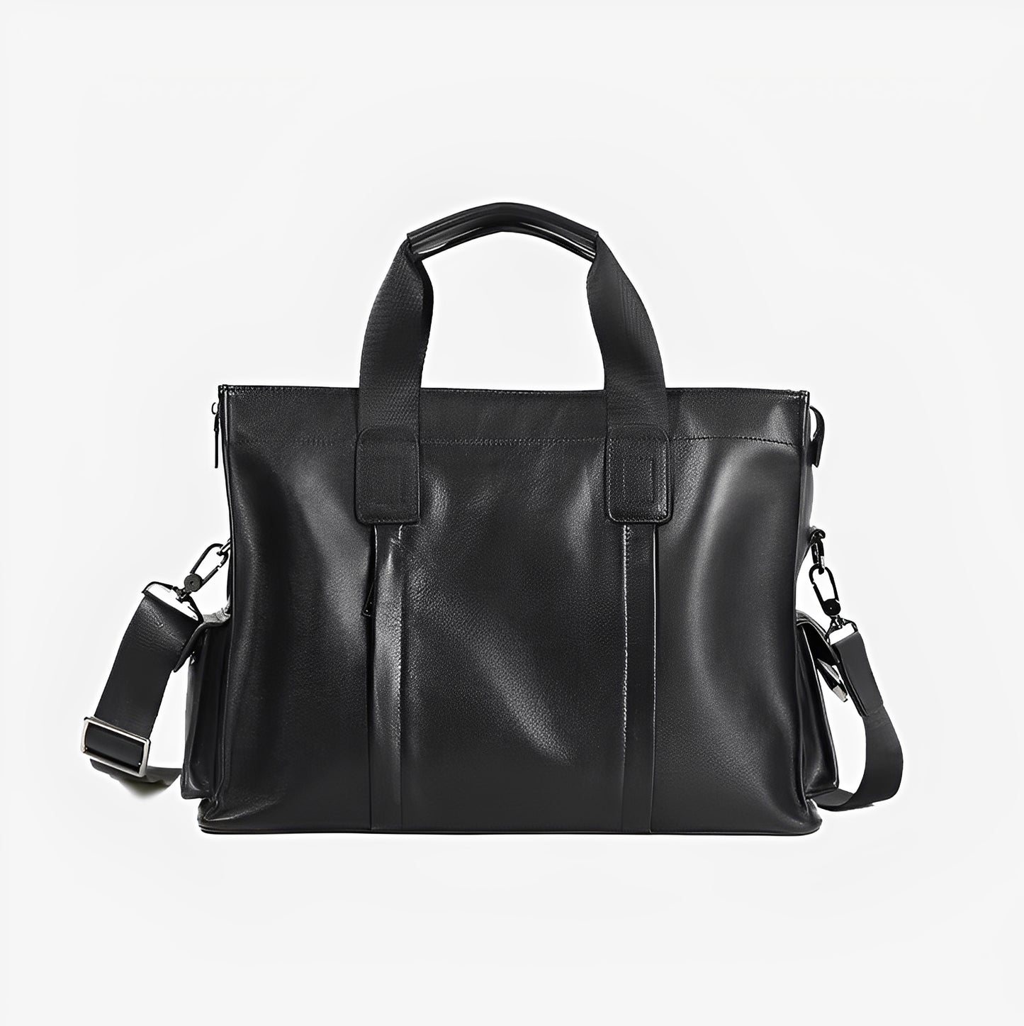 Potter design genuine cowhide leather briefcase with sling