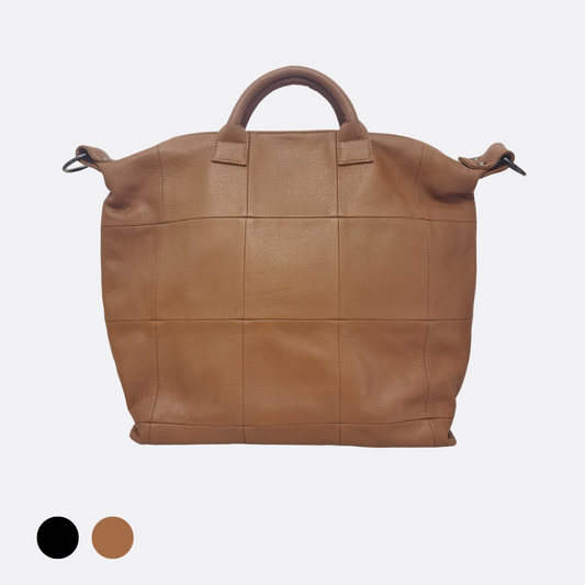 Cara V4 design genuine cowhide leather bag with strap