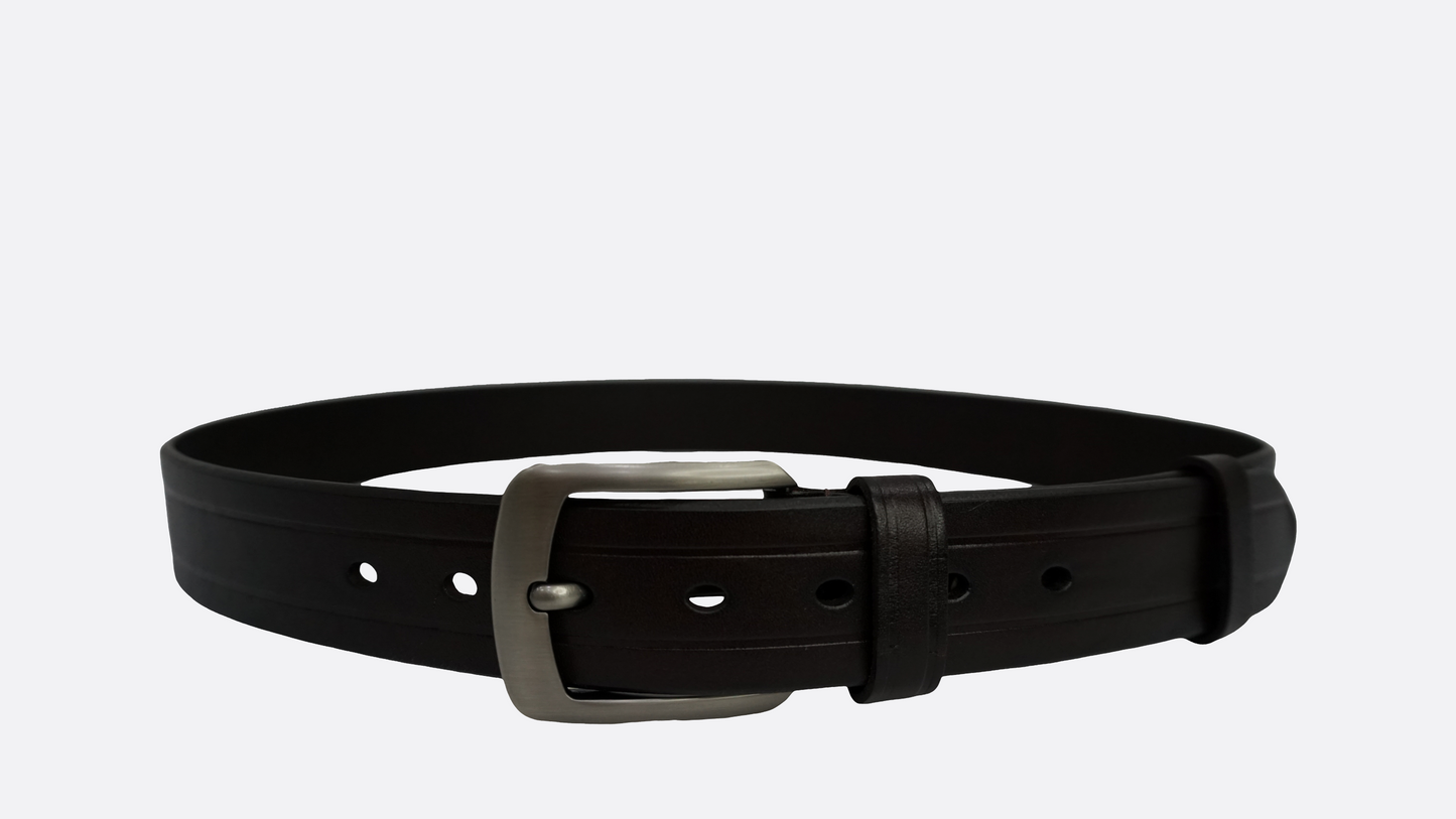 2 stripes version genuine cowhide leather belt