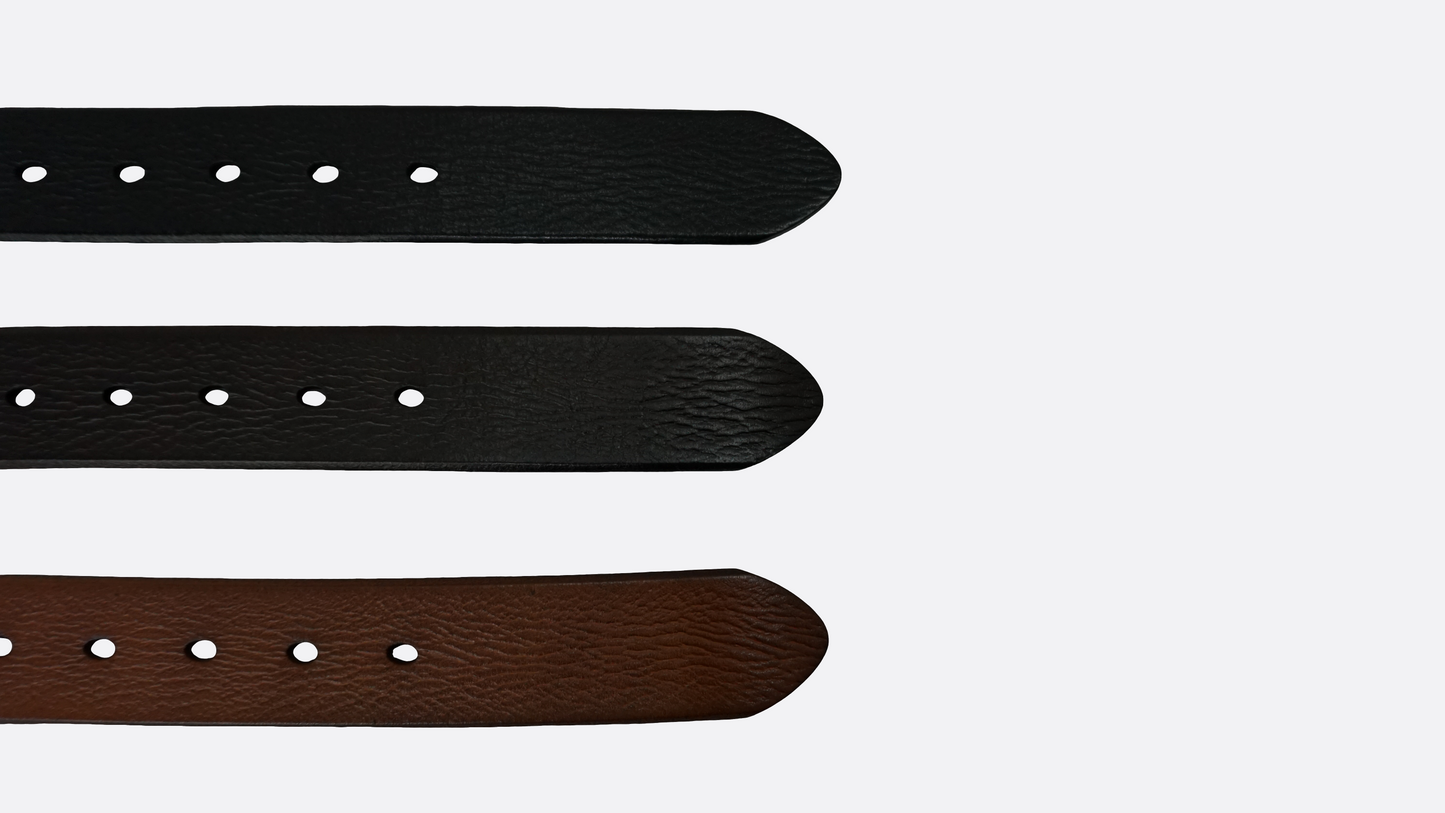 Vintage version genuine cowhide leather belt
