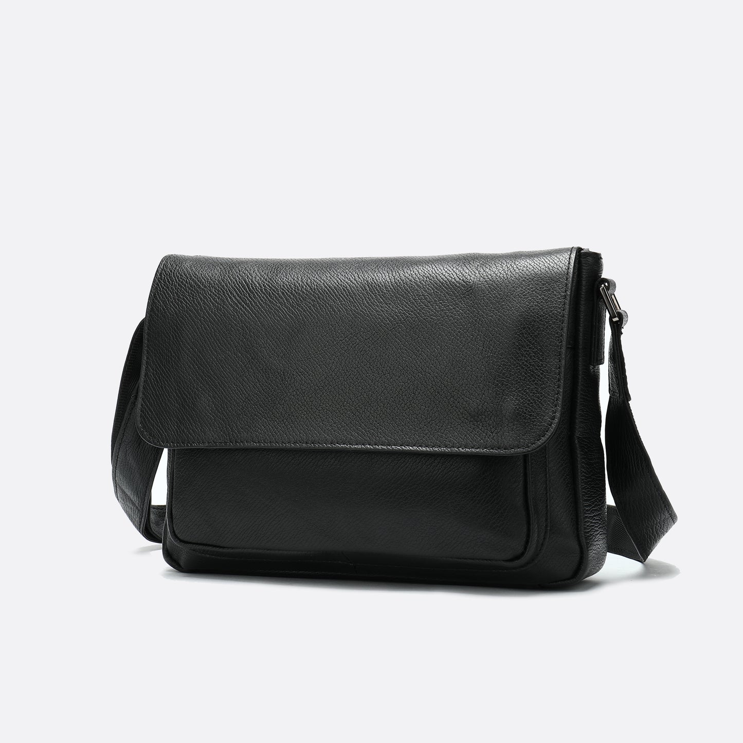 Genuine cowhide leather satchel messenger sling bag