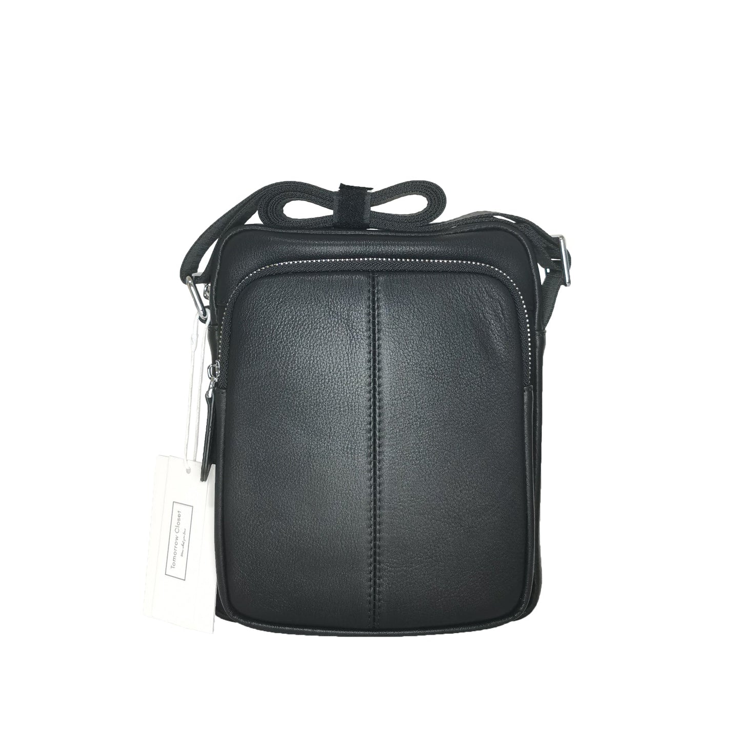 Pouch design genuine cowhide leather sling bag