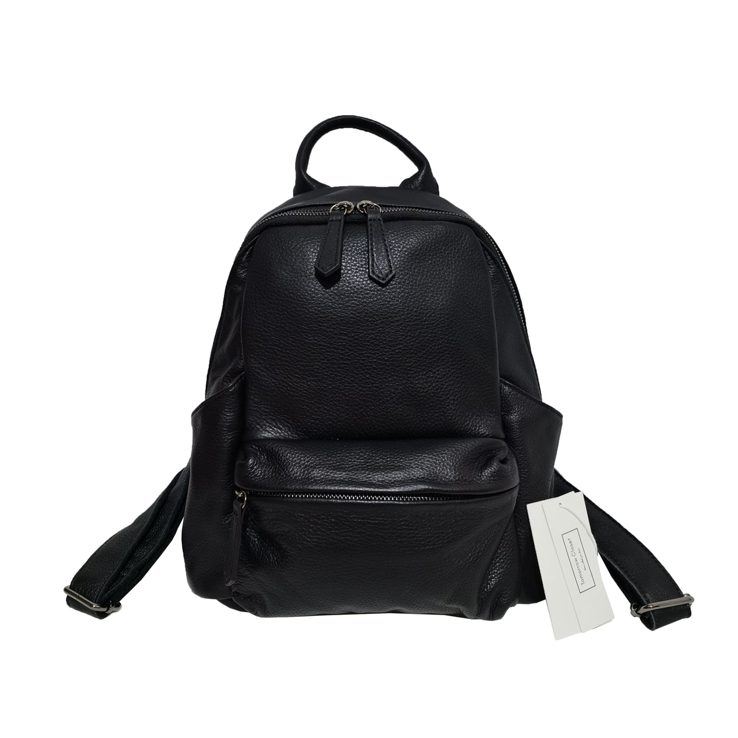 Pouch design genuine cowhide leather backpack