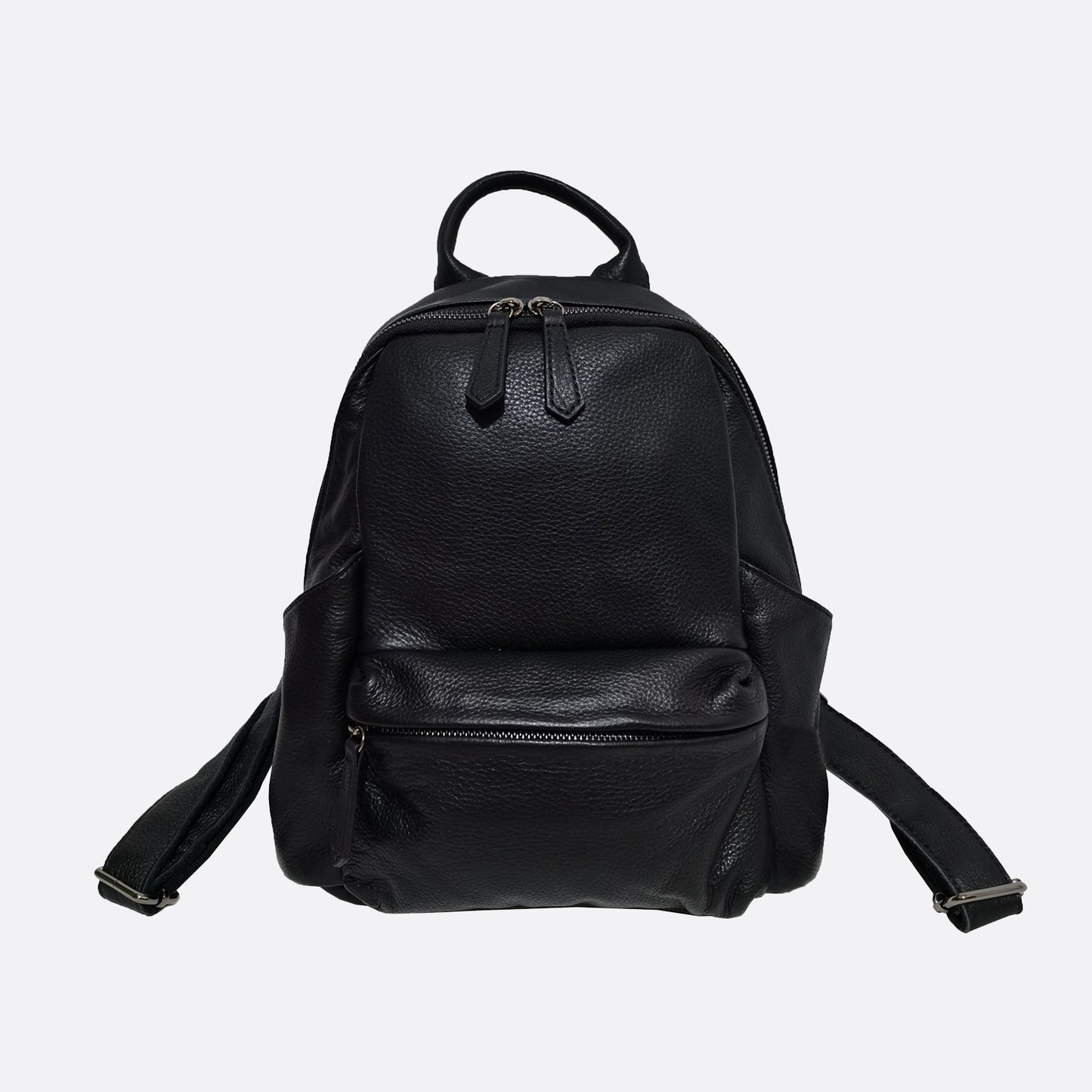 Pouch design genuine cowhide leather backpack