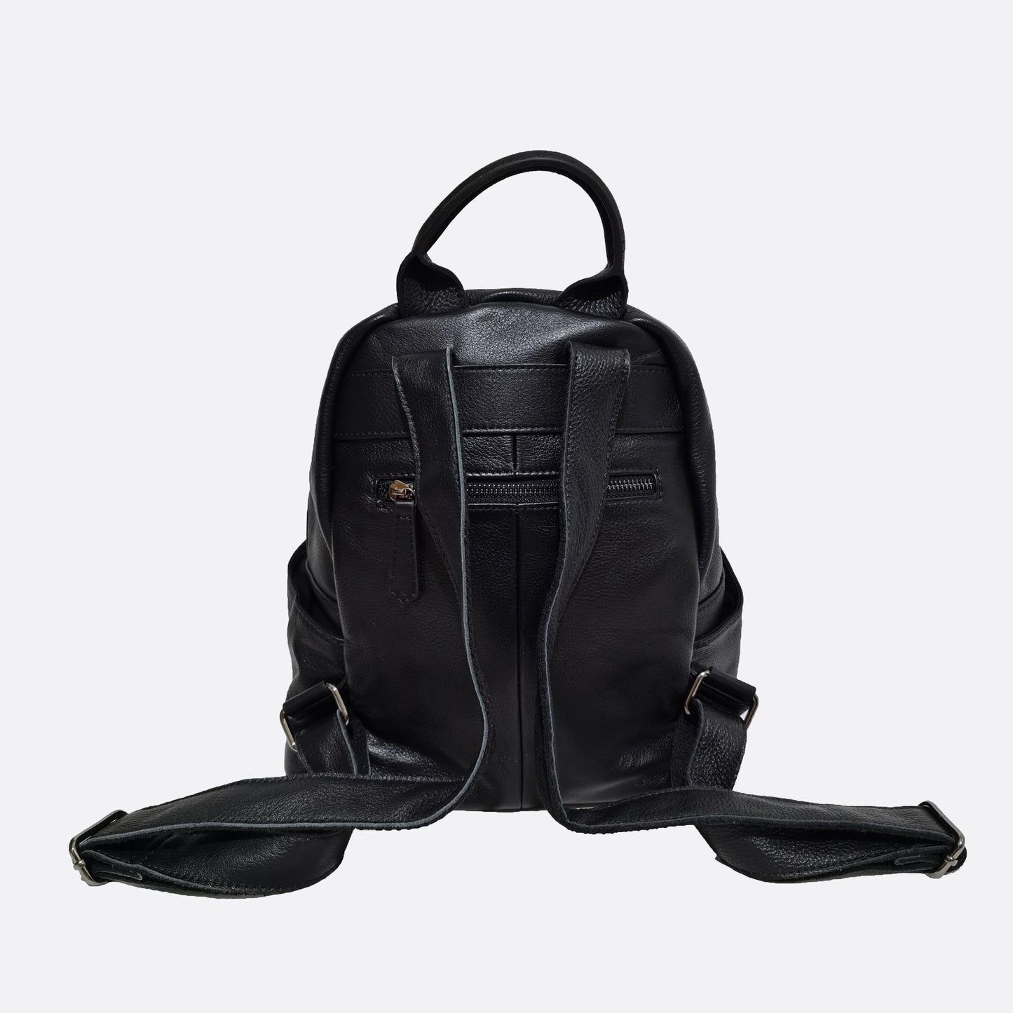 Pouch design genuine cowhide leather backpack