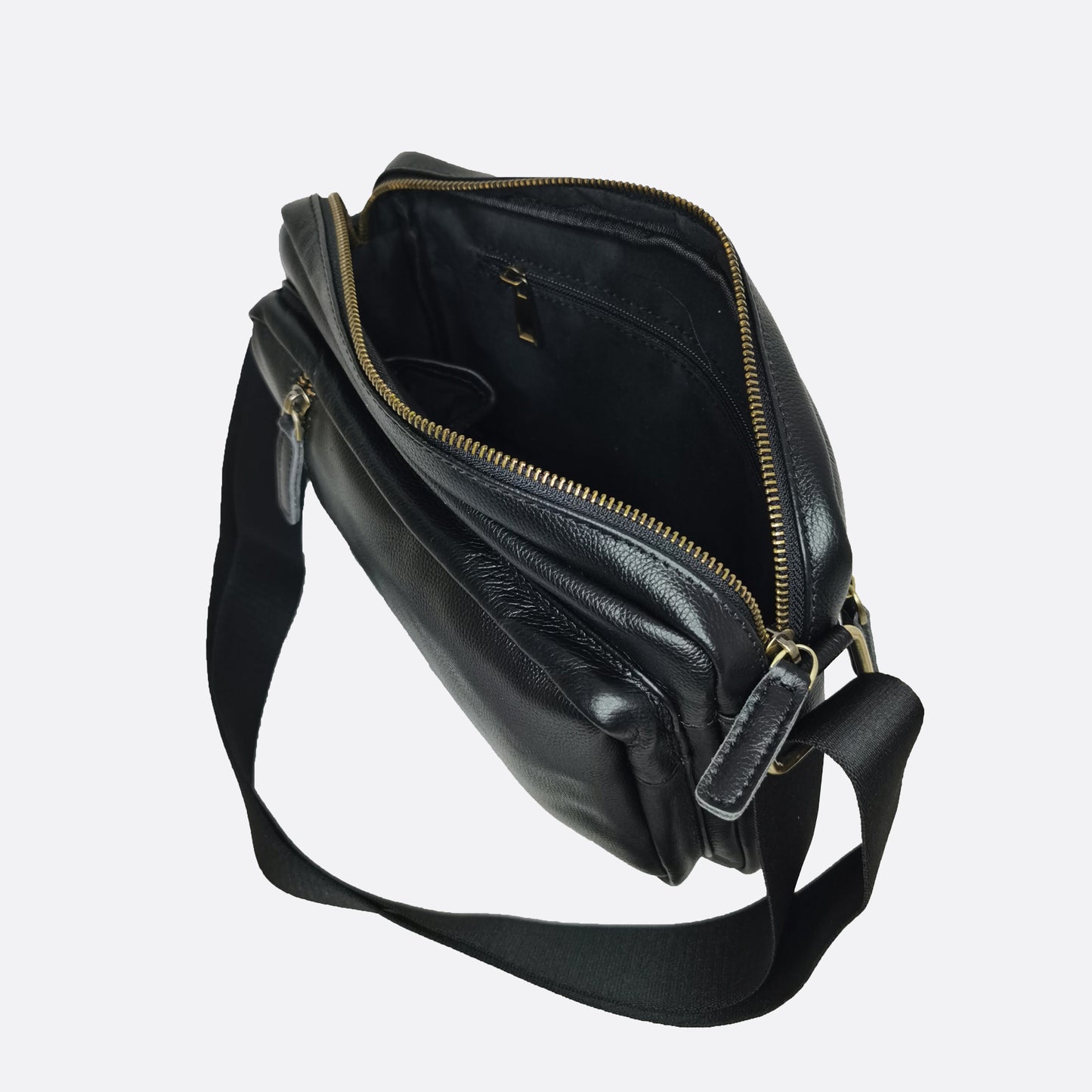 Davel V4 design genuine cowhide leather sling bag