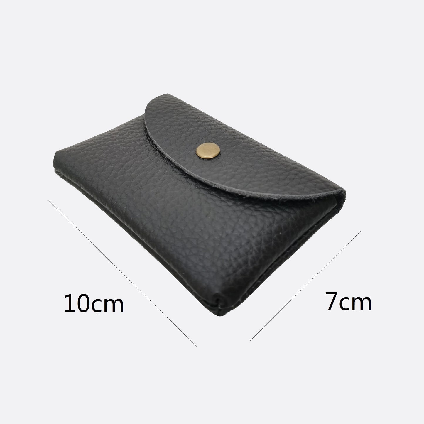 Envelope design genuine cowhide leather pouch