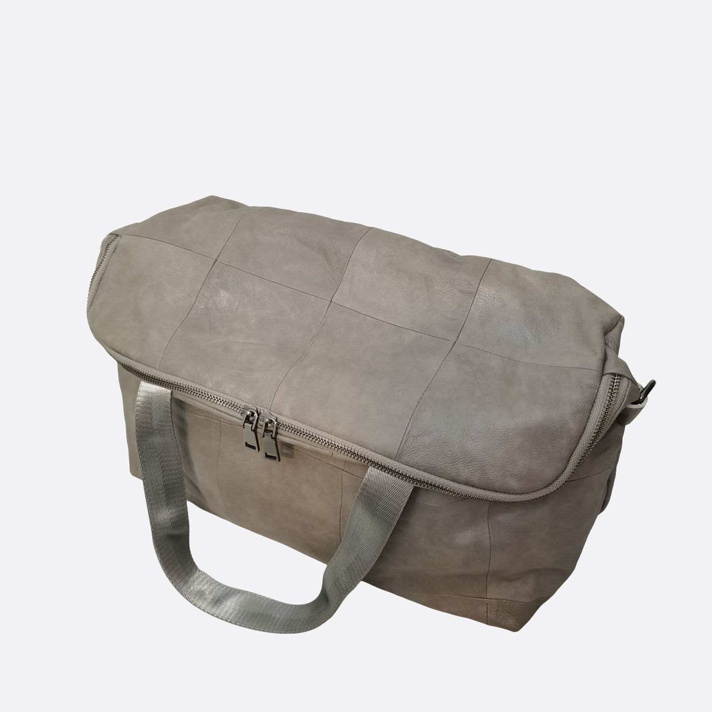 Ellipse duffel design genuine cowhide leather bag with sling