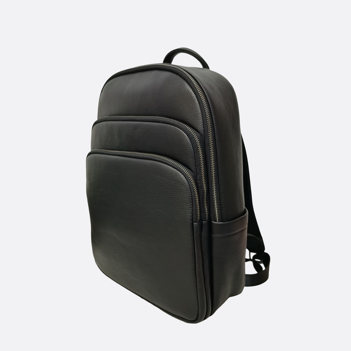 Crescent design genuine cowhide leather backpack
