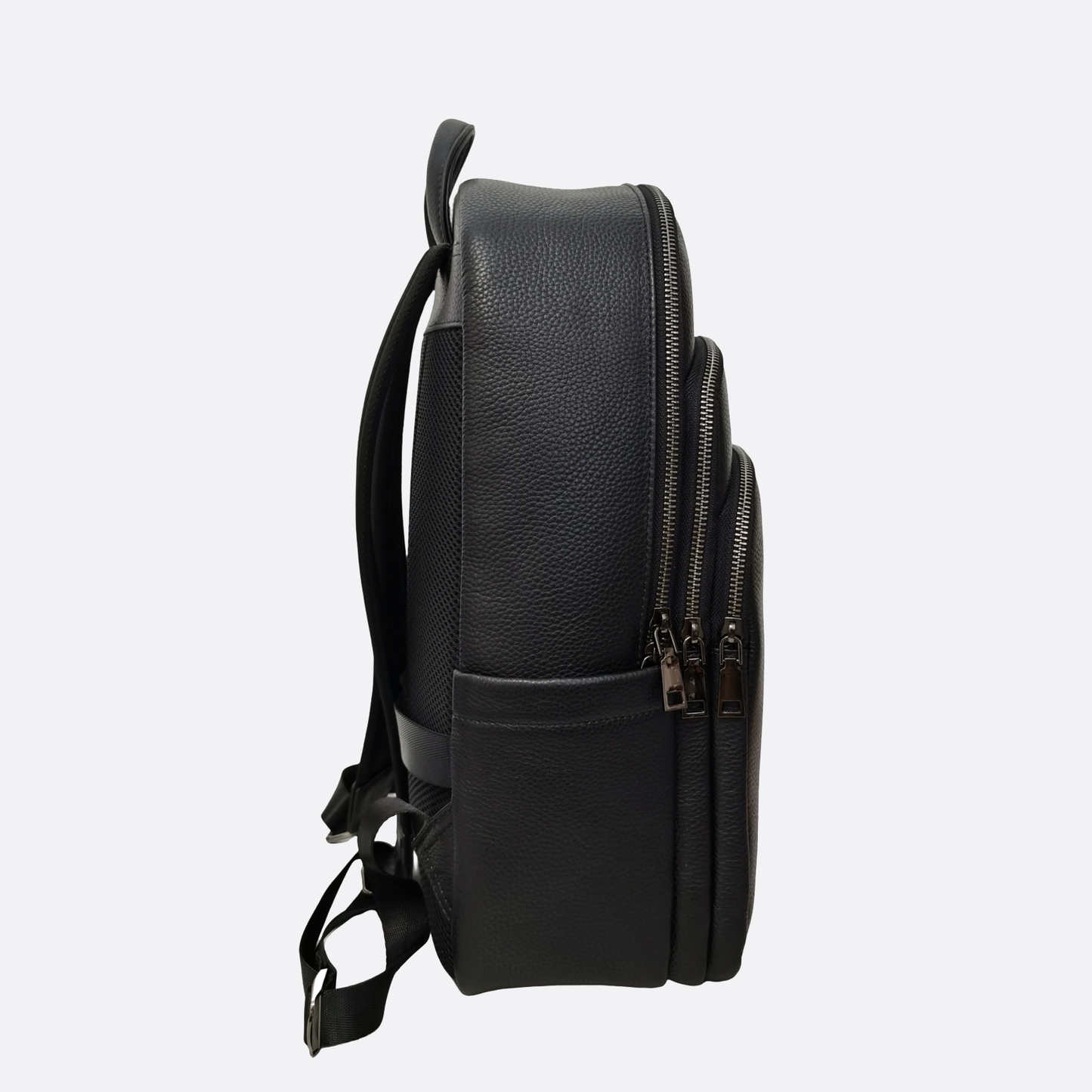 Crescent design genuine cowhide leather backpack