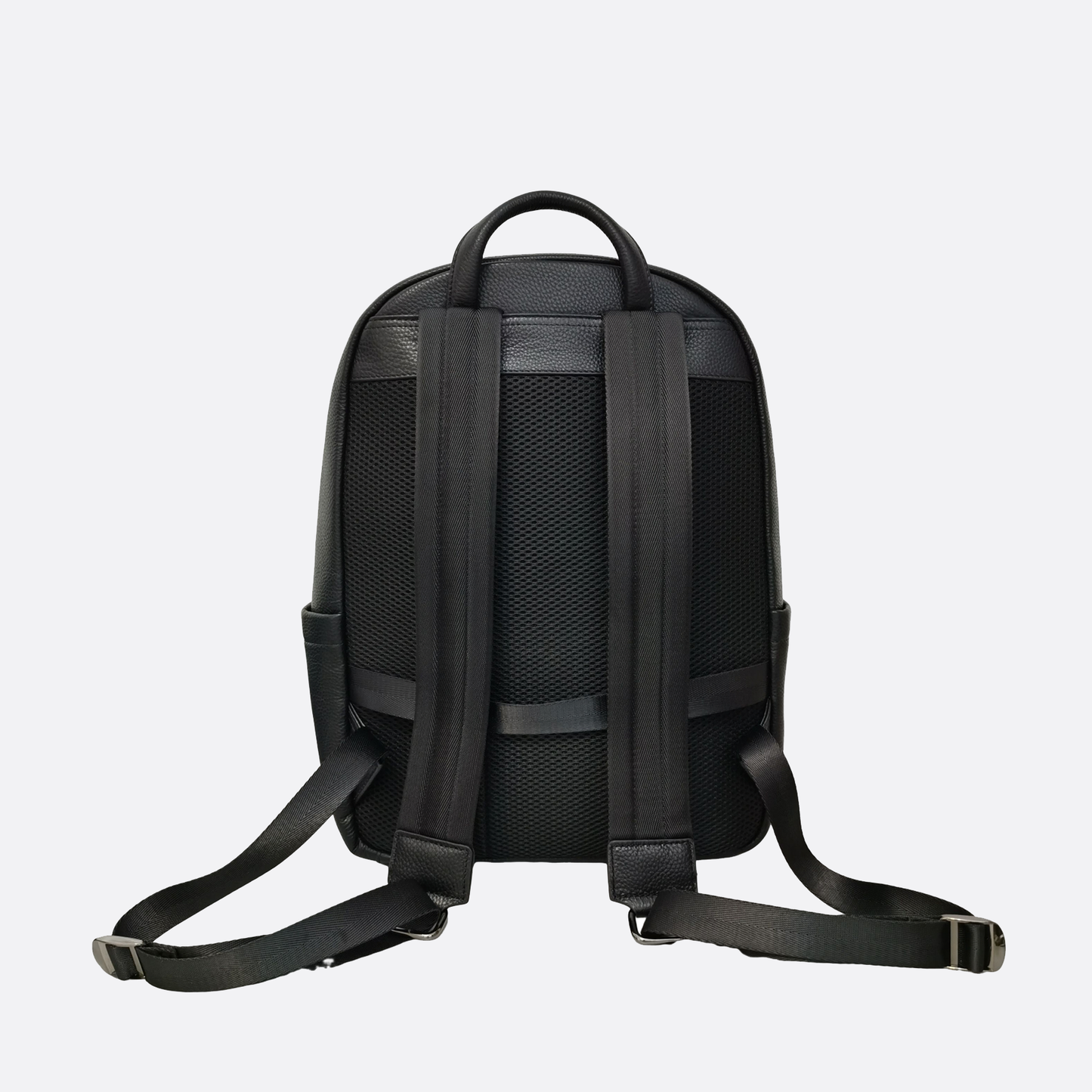 Crescent design genuine cowhide leather backpack