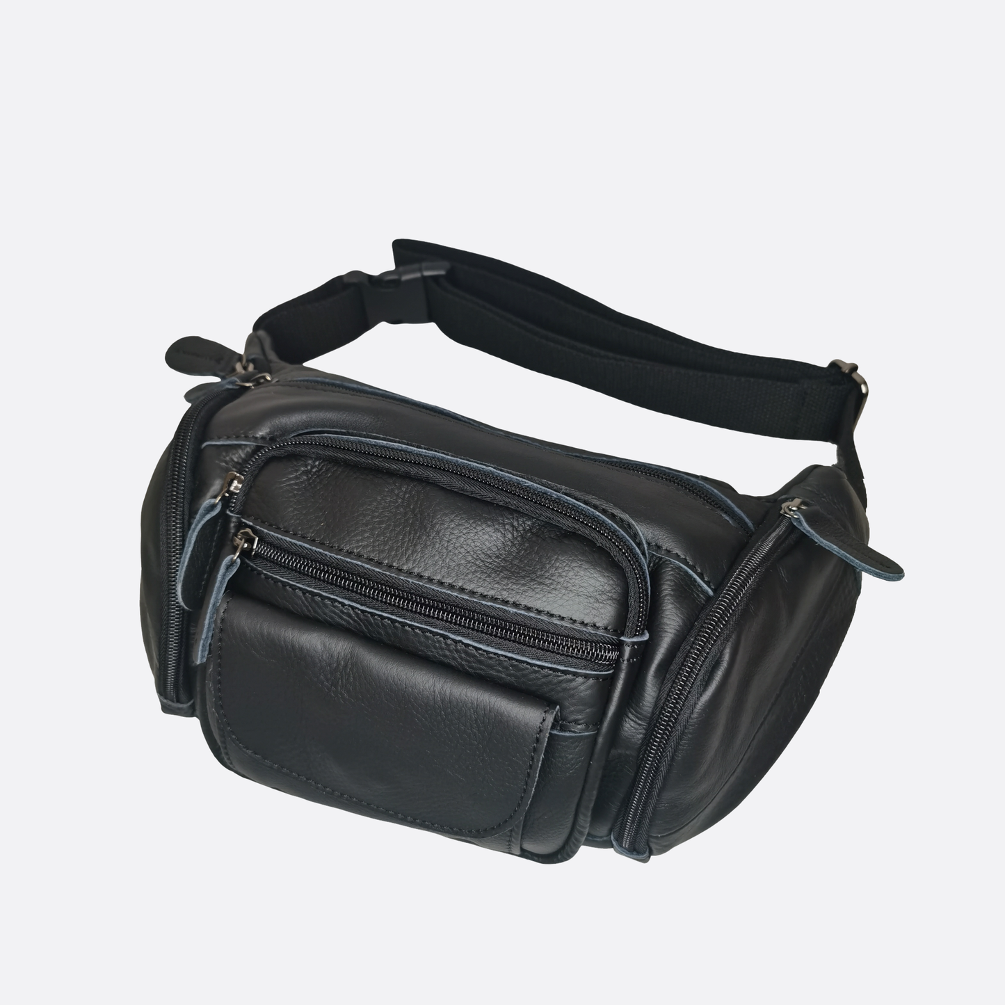 Vesny pouch design genuine cowhide leather waist/sling bag