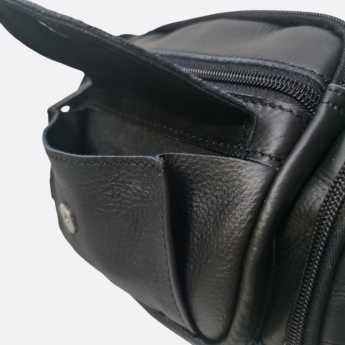 Vesny pouch design genuine cowhide leather waist/sling bag