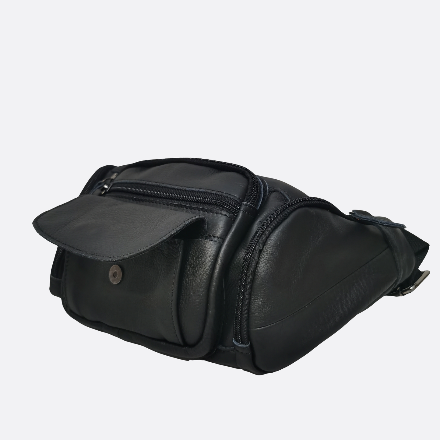 Vesny pouch design genuine cowhide leather waist/sling bag