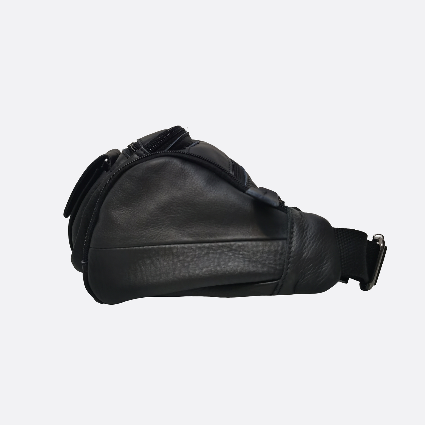 Vesny pouch design genuine cowhide leather waist/sling bag