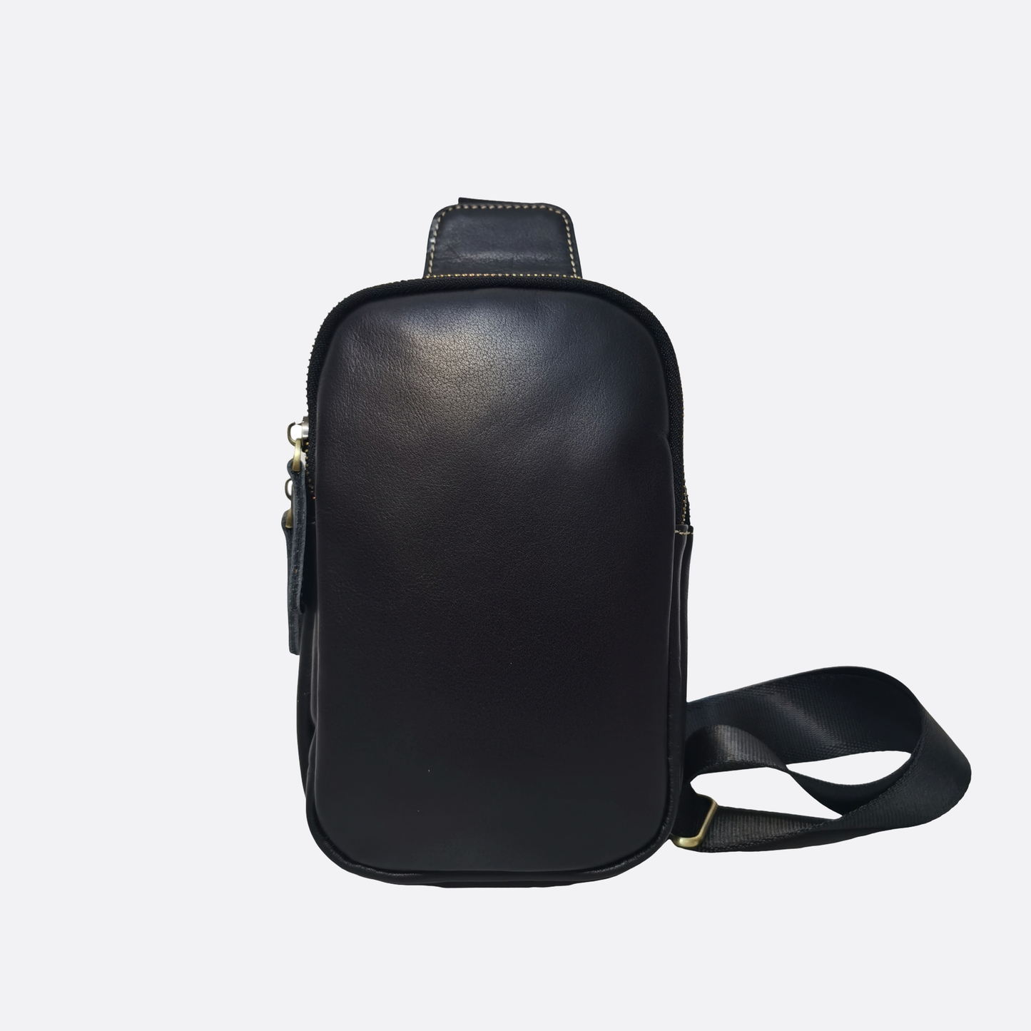 Davel design genuine cowhide leather fanny pack bag