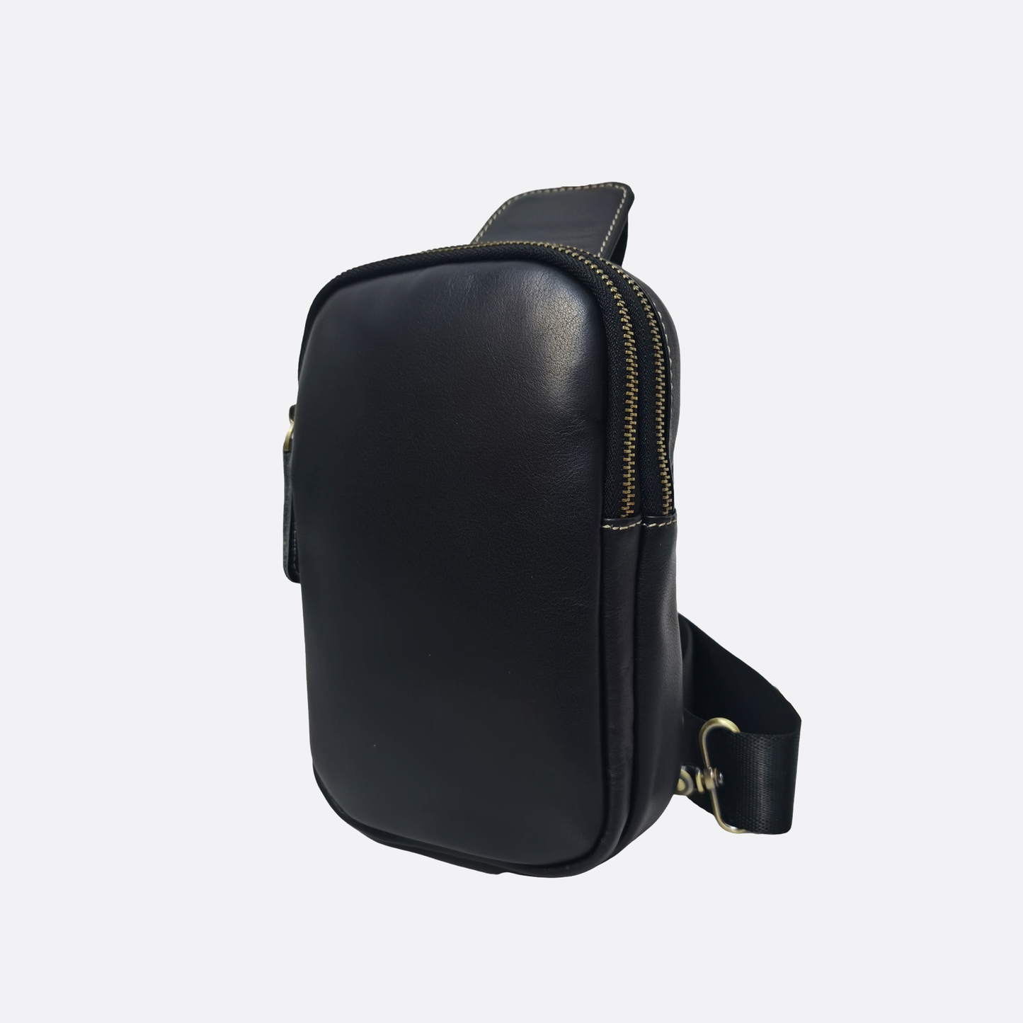 Davel design genuine cowhide leather fanny pack bag