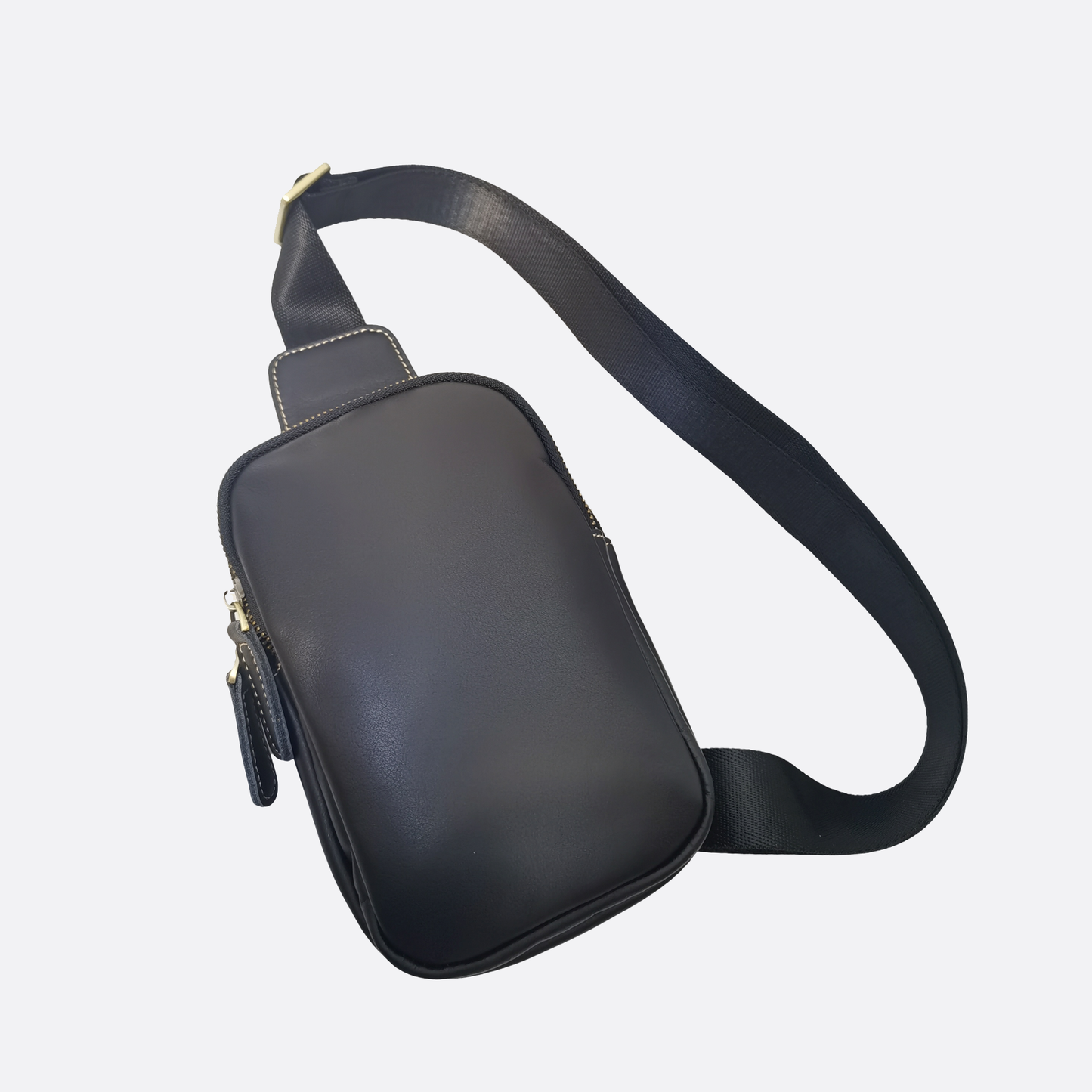 Davel design genuine cowhide leather fanny pack bag