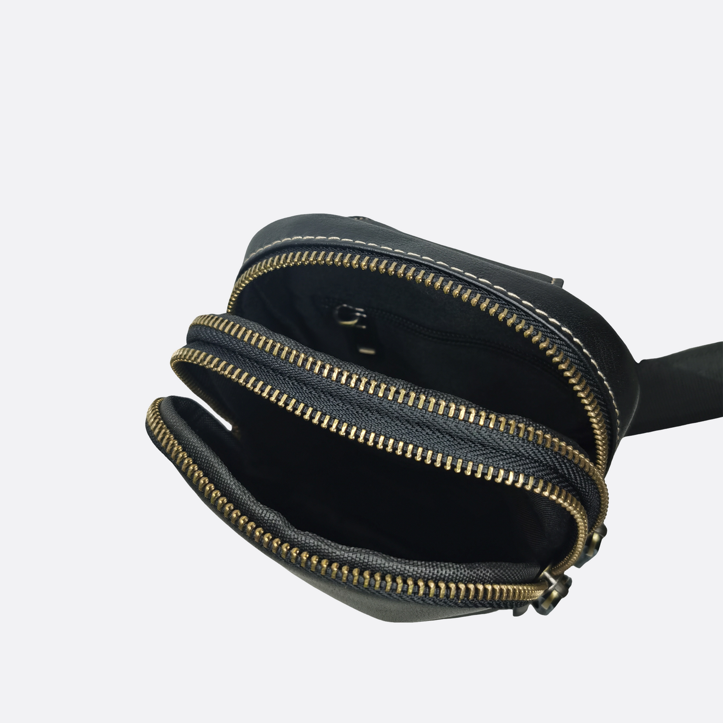 Davel design genuine cowhide leather fanny pack bag