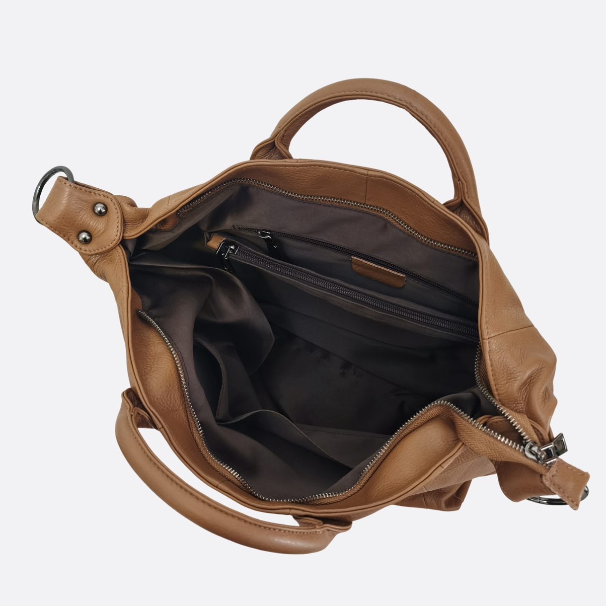 Cara V4 design genuine cowhide leather bag with strap