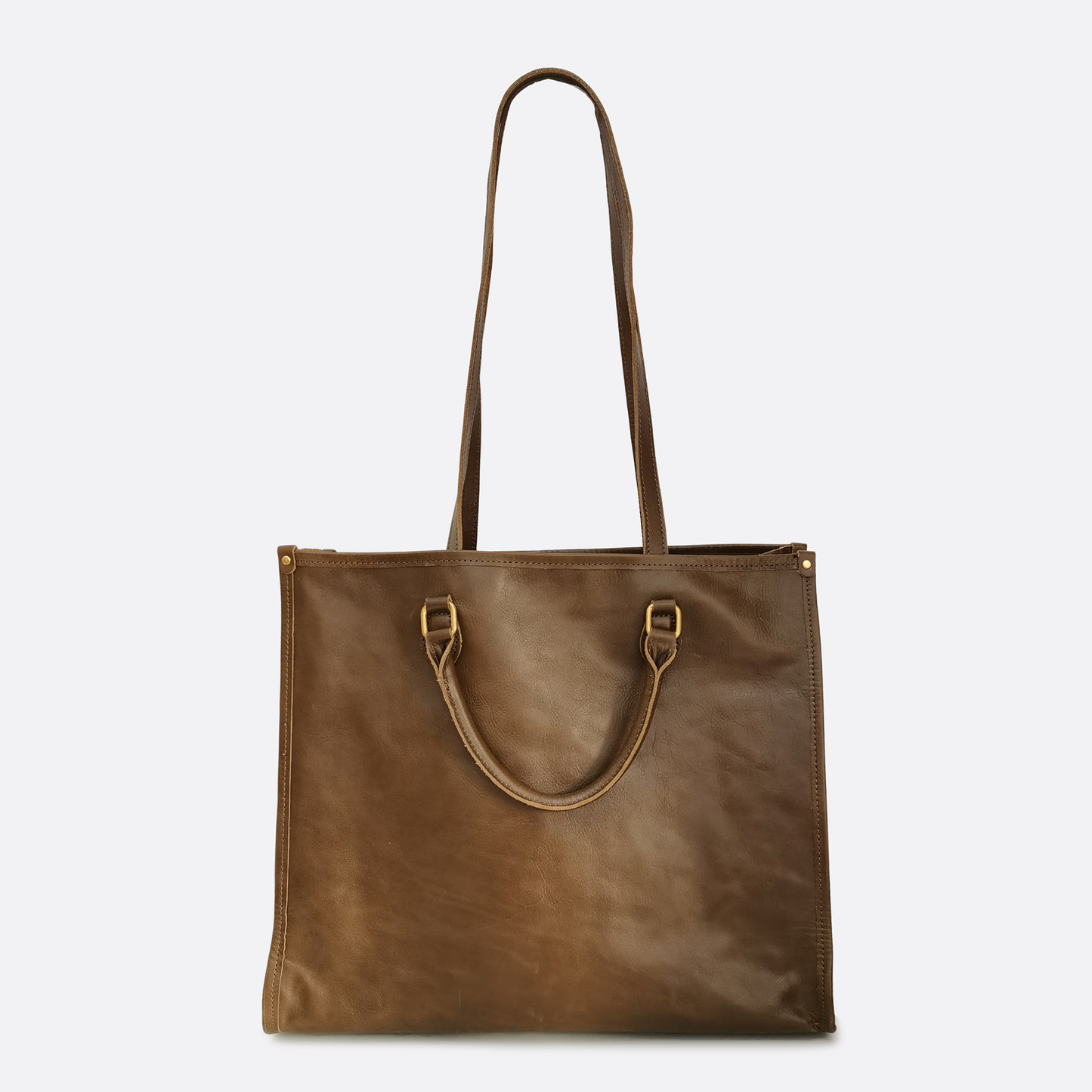 Potter tote design genuine cowhide leather bag