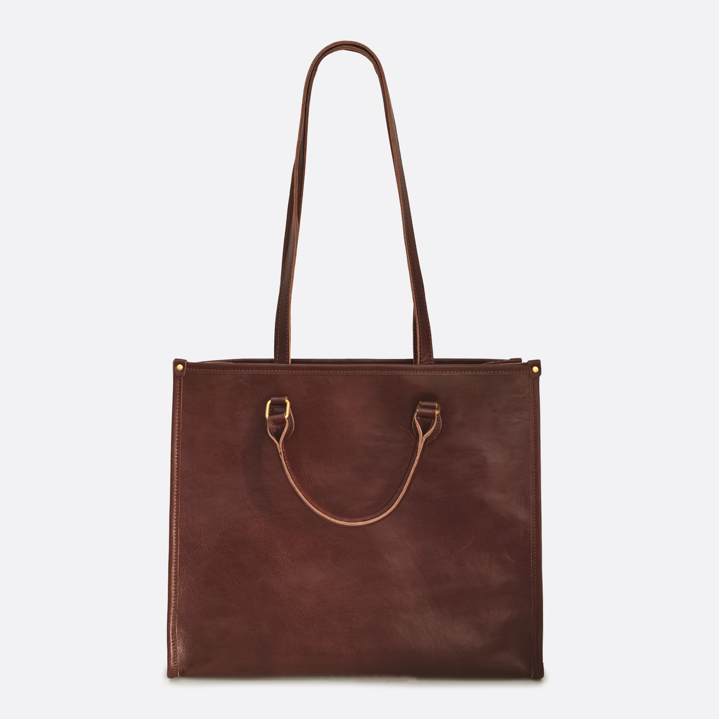 Potter tote design genuine cowhide leather bag
