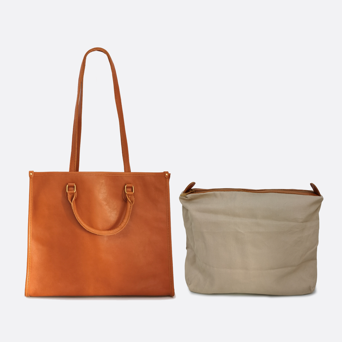 Potter tote design genuine cowhide leather bag