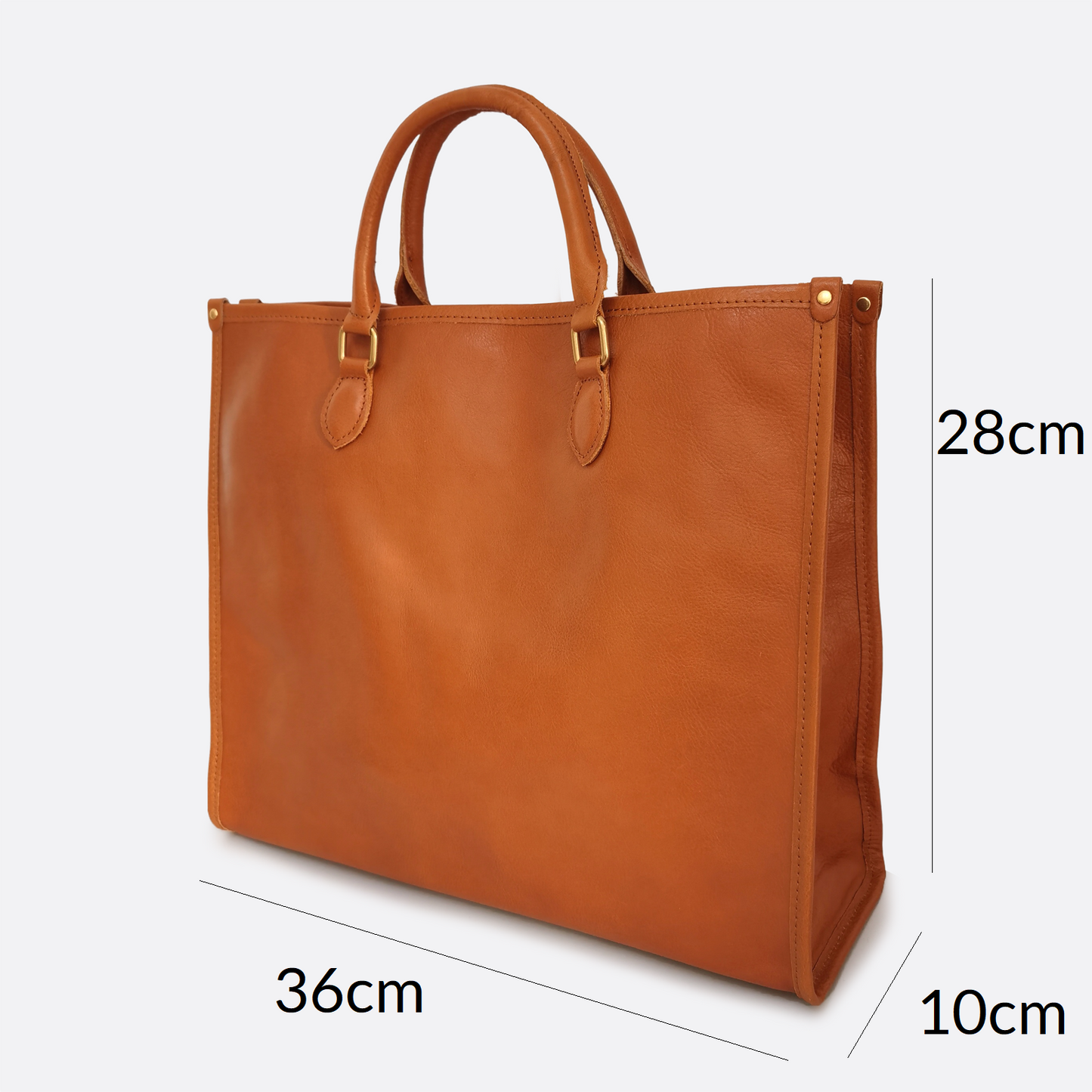 Potter tote design genuine cowhide leather bag