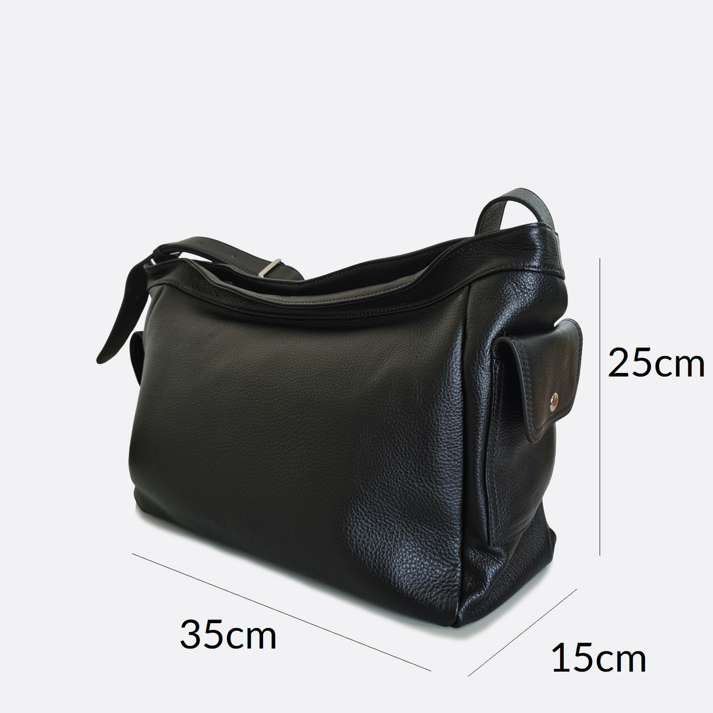 Carly messenger design genuine cowhide leather sling bag
