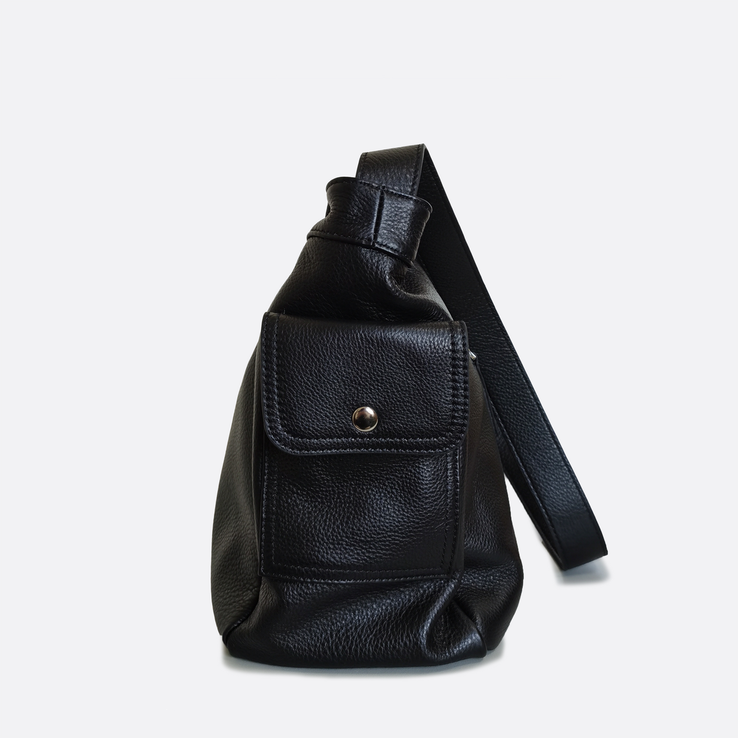 Carly messenger design genuine cowhide leather sling bag