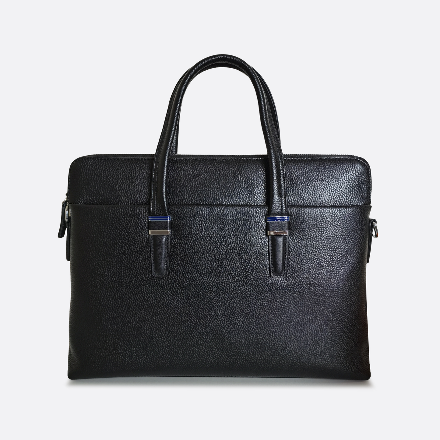 Marcel design genuine cowhide leather slim briefcase with sling