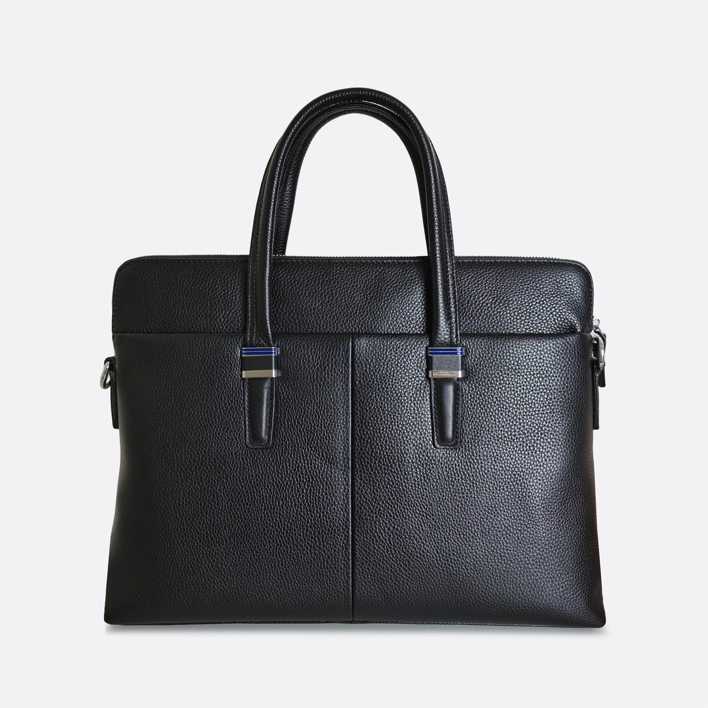 Marcel design genuine cowhide leather slim briefcase with sling