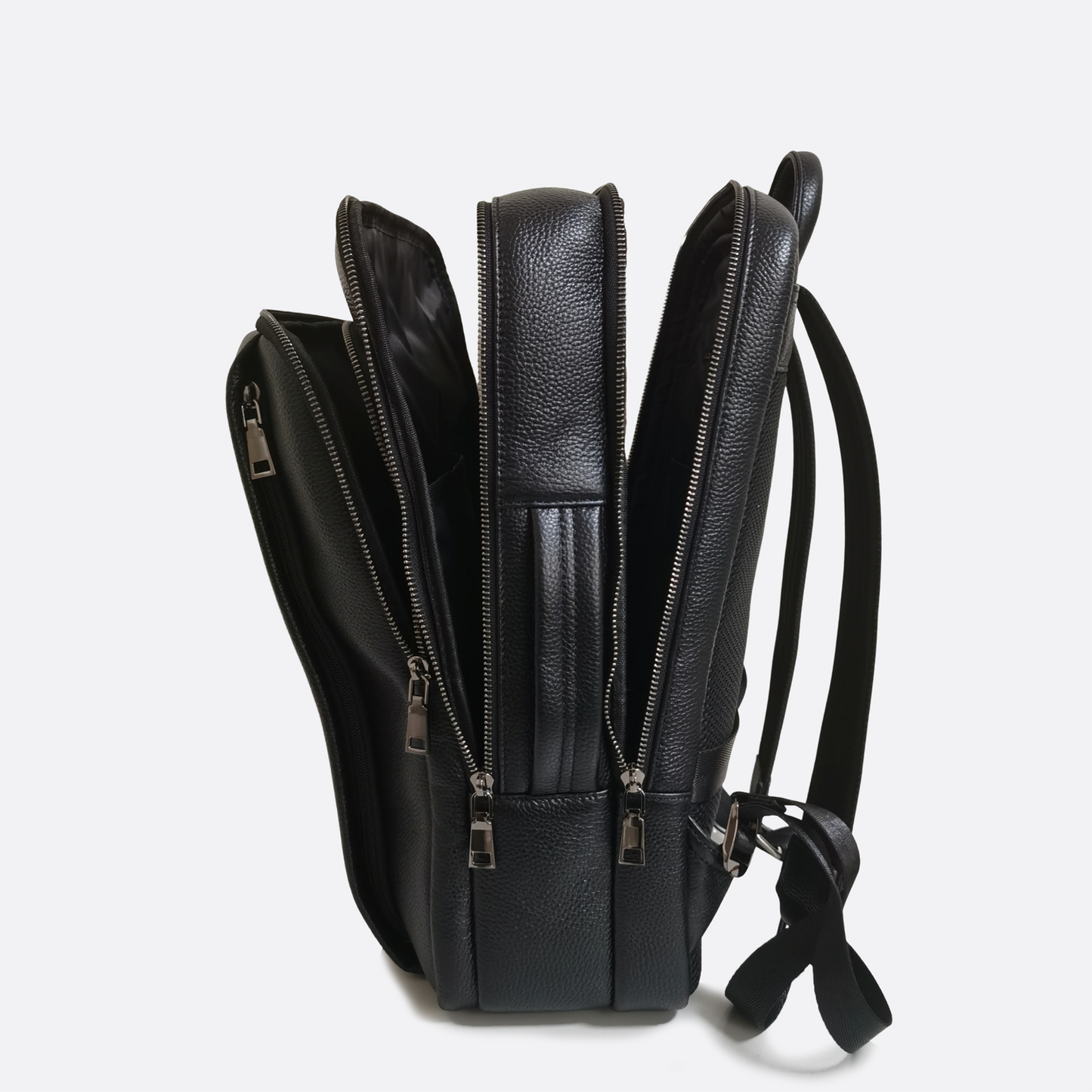2 in 1 genuine cowhide leather backpack