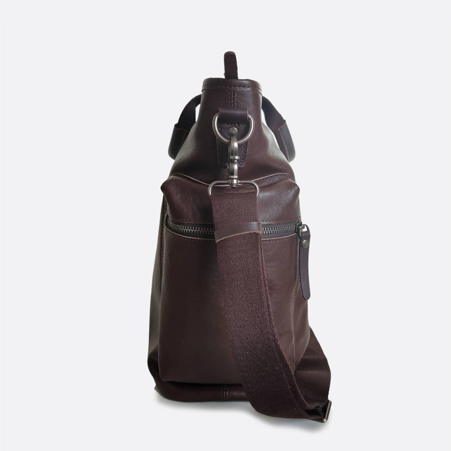 Perry design genuine cowhide leather tote bag