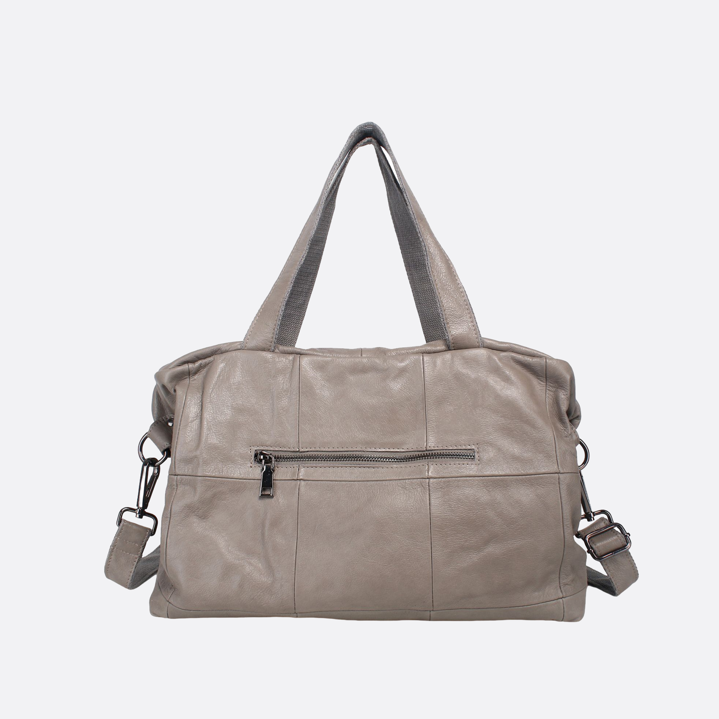 Ellipse duffel design genuine cowhide leather bag with sling