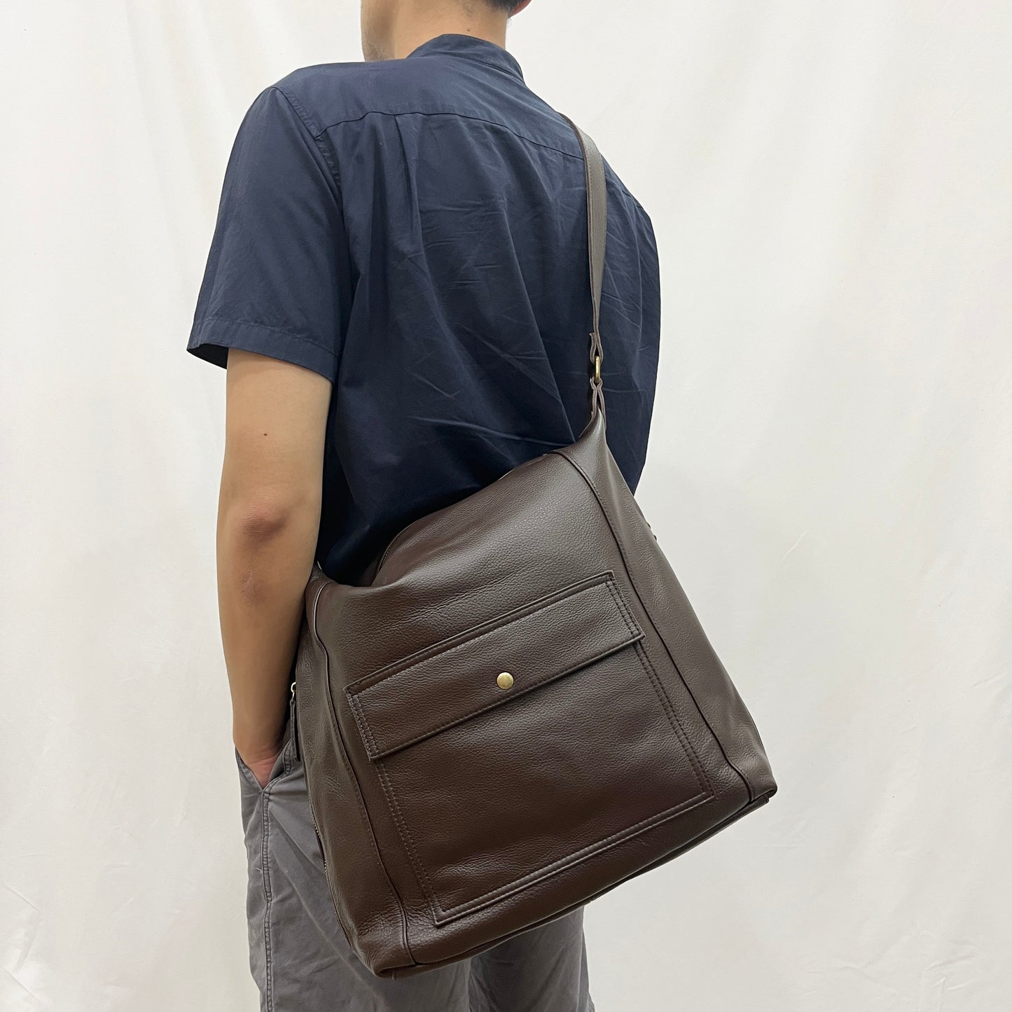 Reza V2 design genuine cowhide leather bag