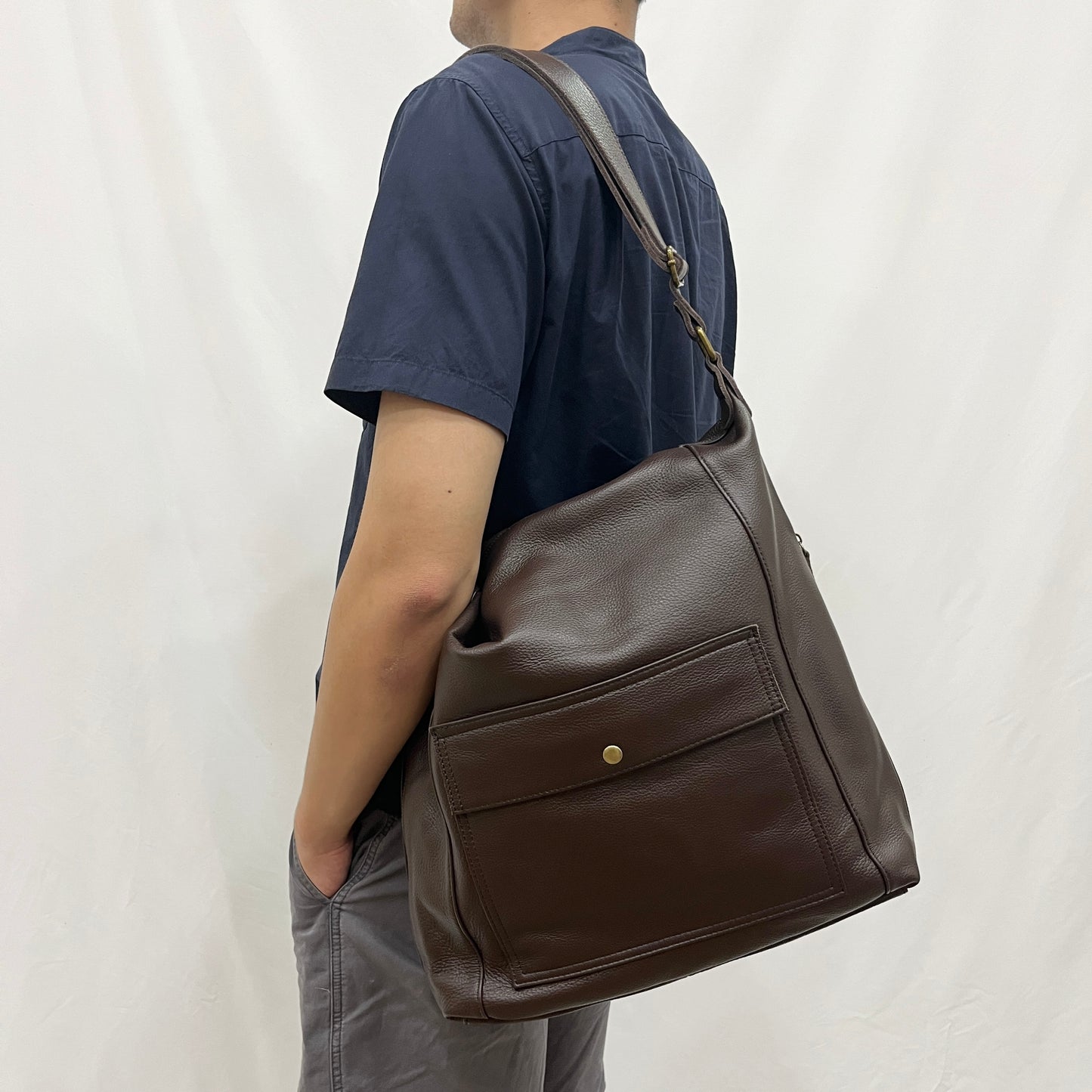Reza V2 design genuine cowhide leather bag