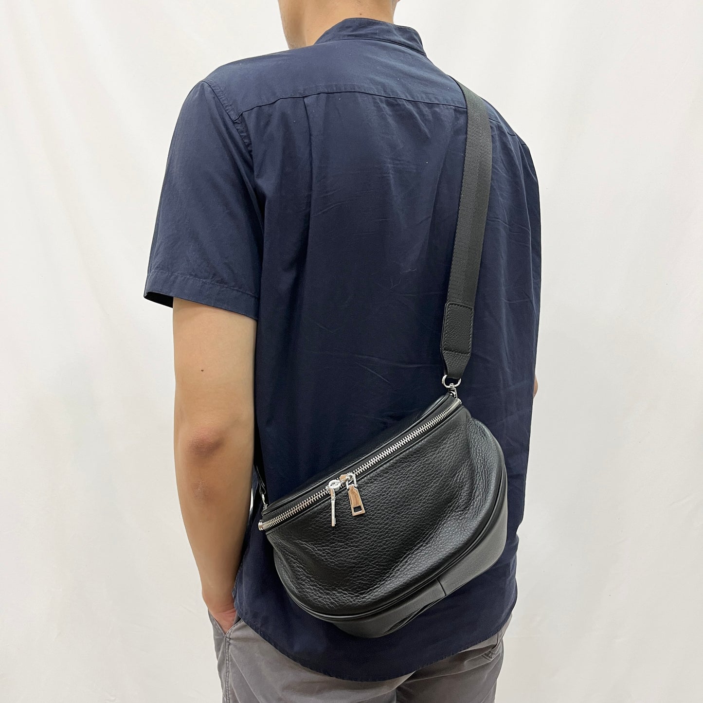 Tilo V3 design genuine cowhide leather sling bag