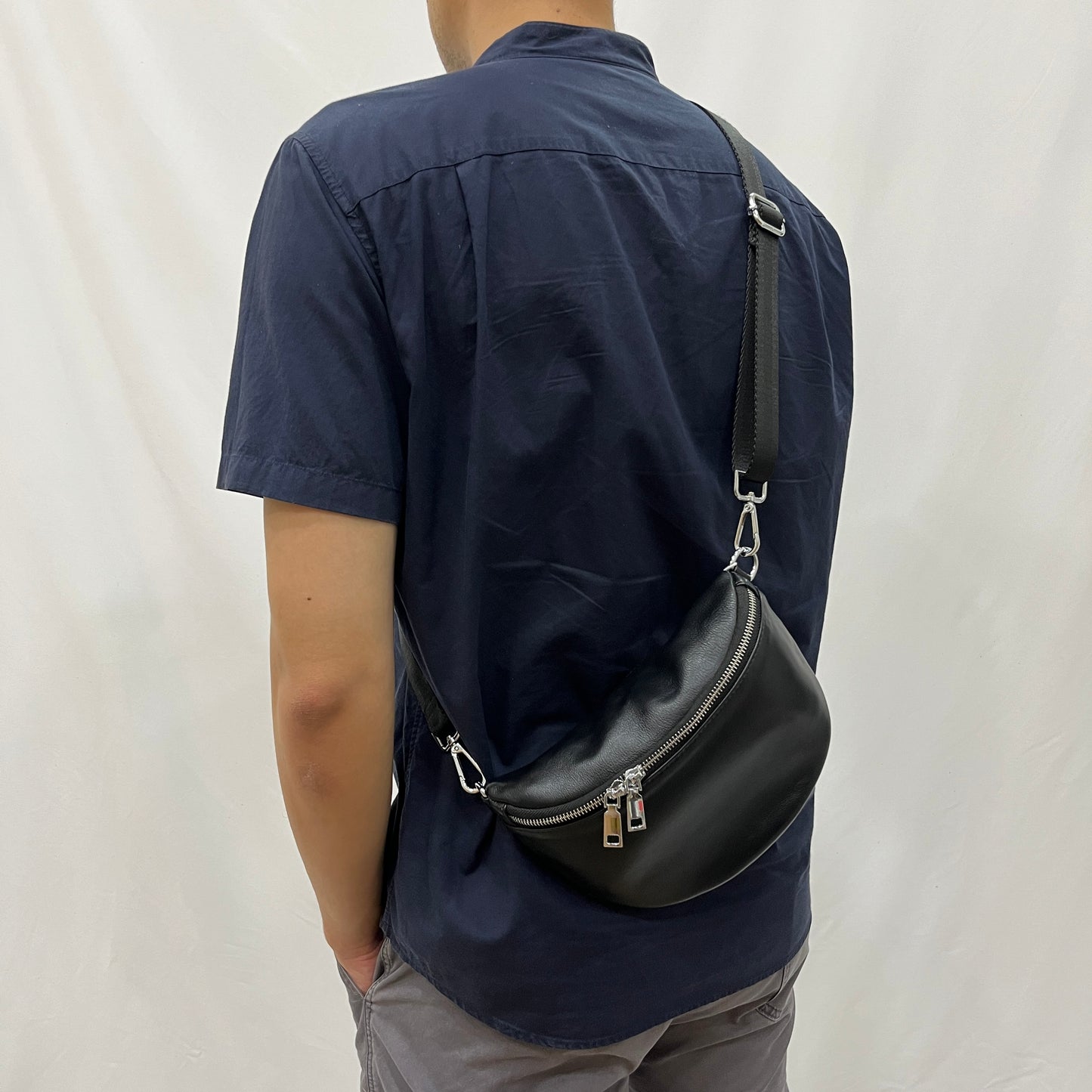 Vesny V3 design genuine cowhide leather waist/sling bag