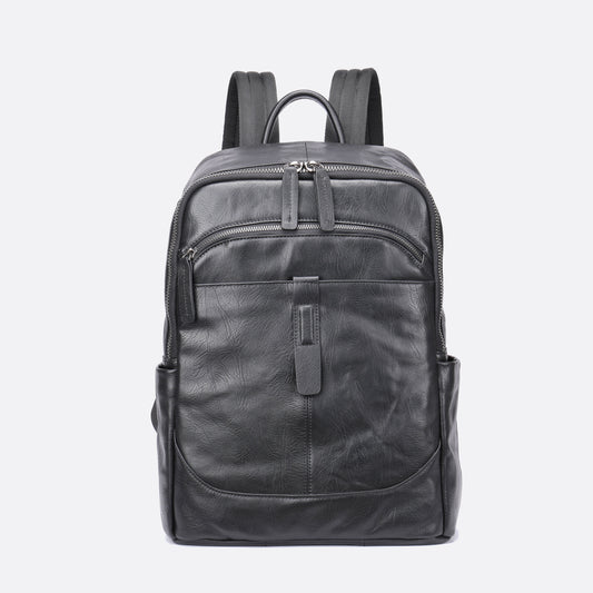 Snap V2 design genuine cowhide leather backpack