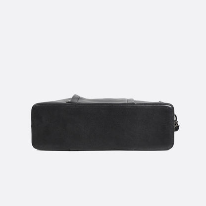 Potter design genuine cowhide leather briefcase with sling