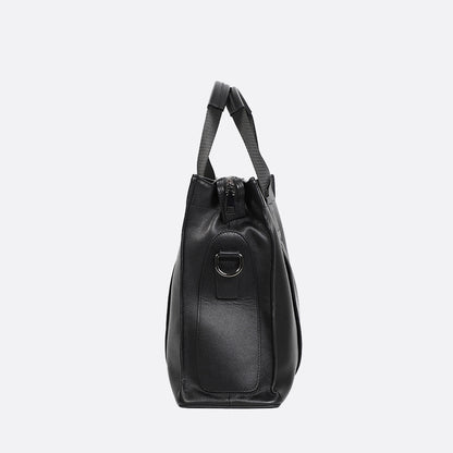 Potter design genuine cowhide leather briefcase with sling
