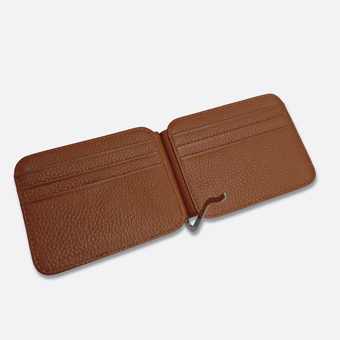 Genuine cowhide leather money clip wallet v2