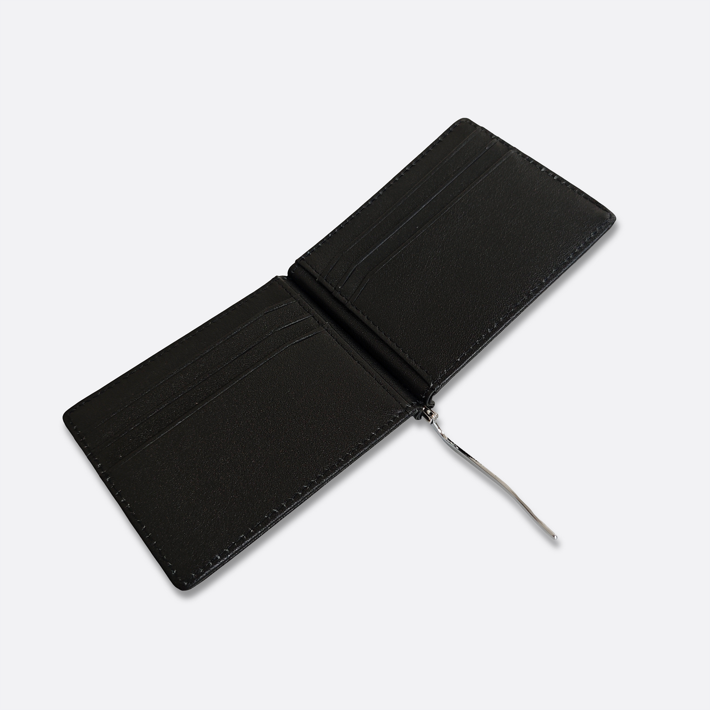 Genuine cowhide leather money clip wallet