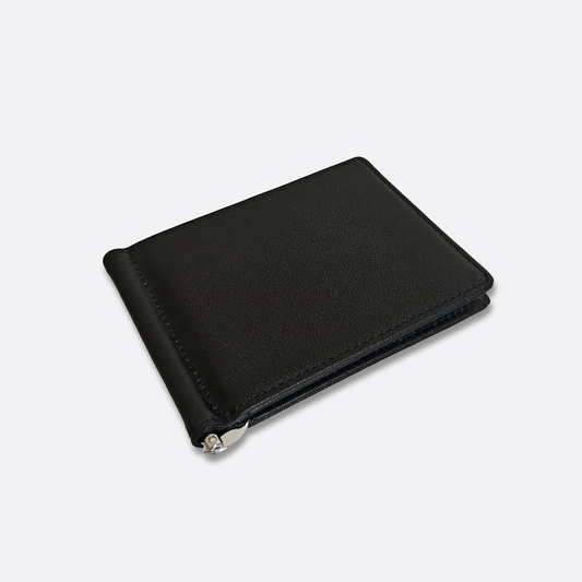 Genuine cowhide leather money clip wallet