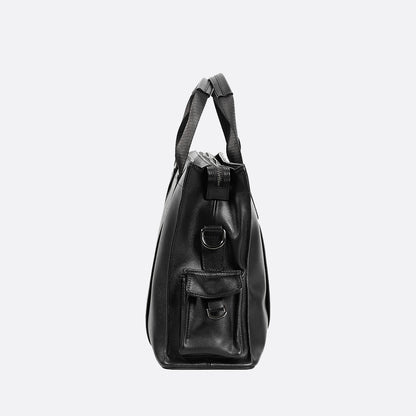 Potter design genuine cowhide leather briefcase with sling